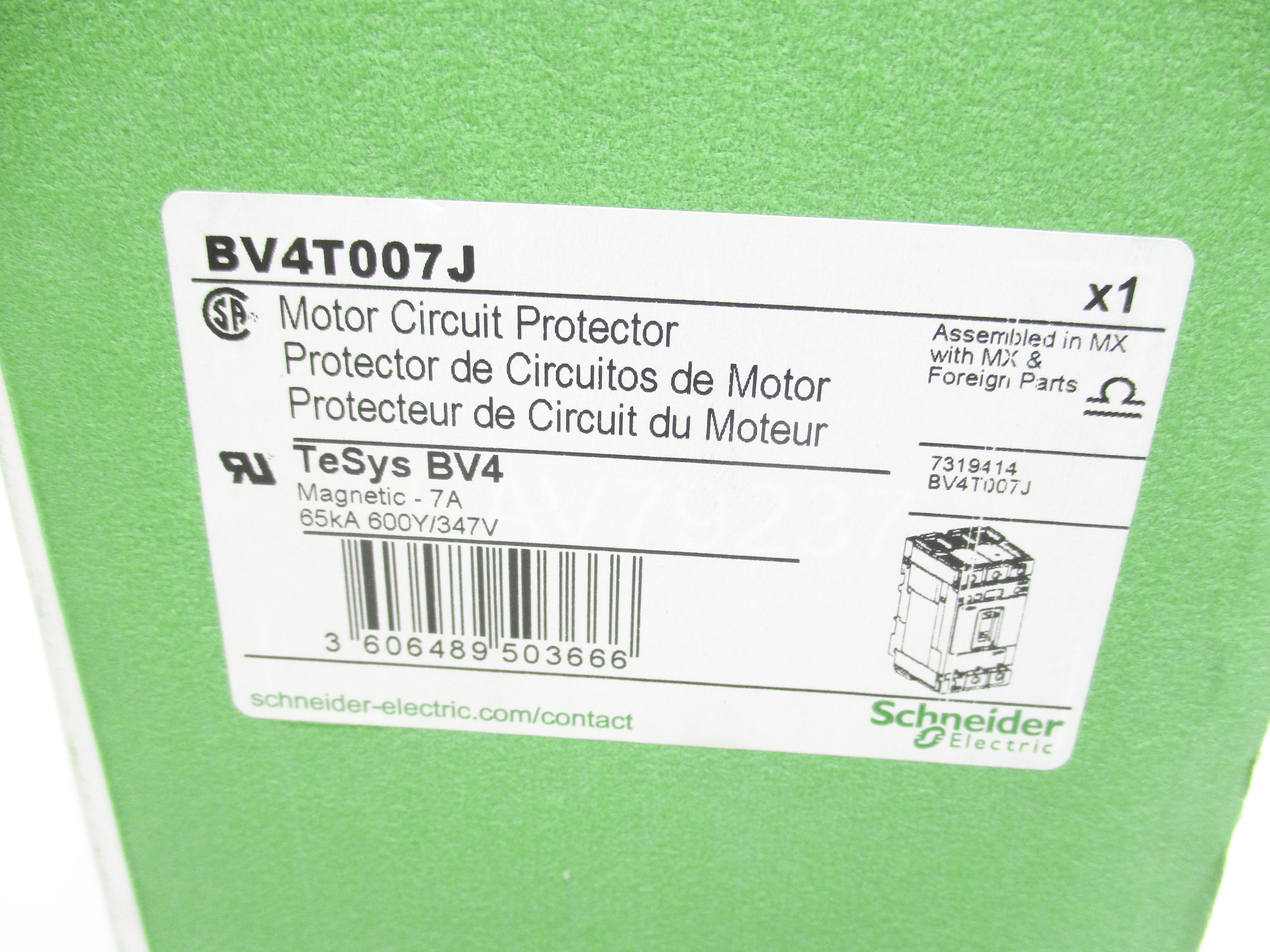 SCHNEIDER ELECTRIC BV4T007J 480V NSMP
