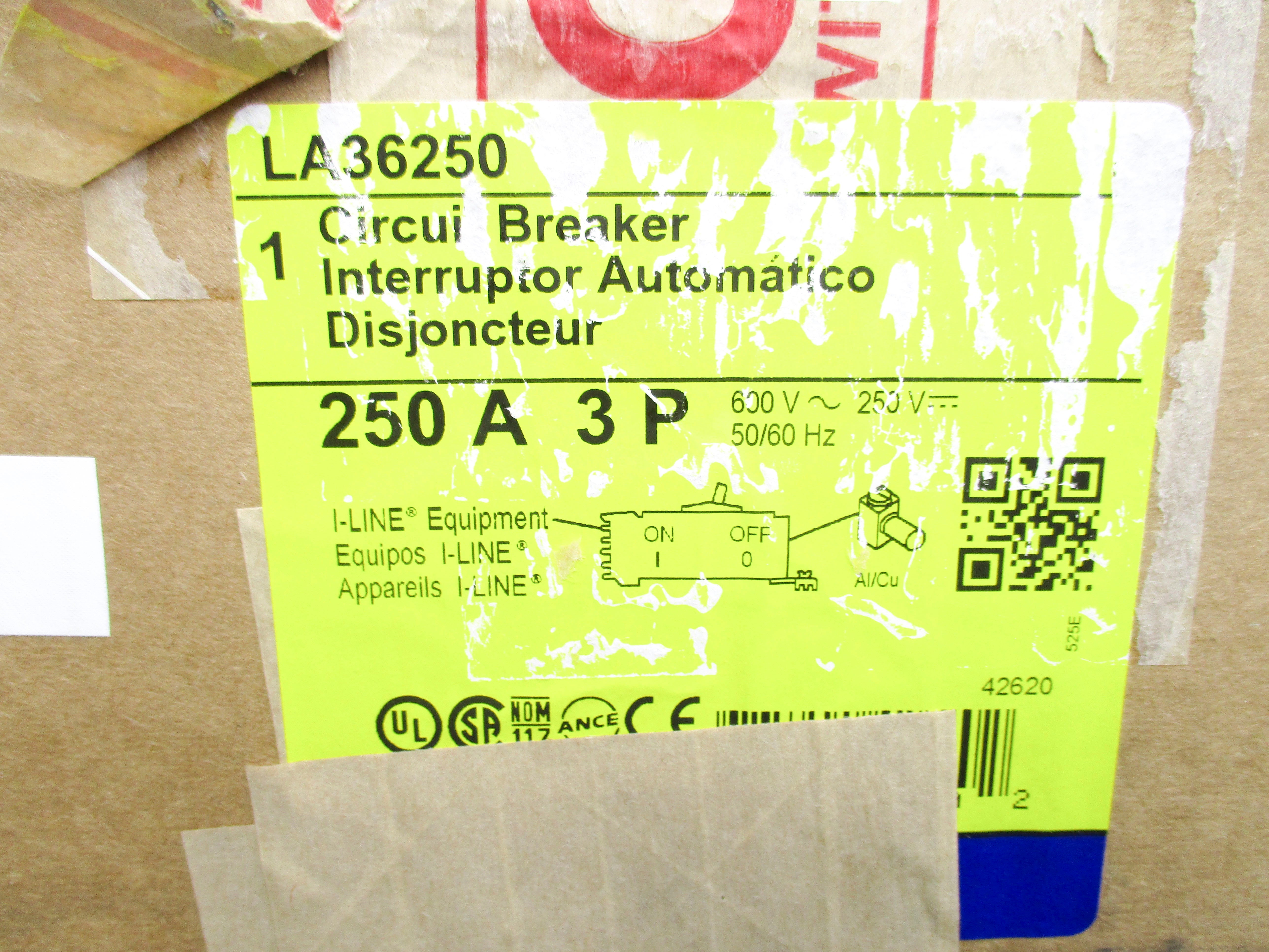 SQUARE D LA36250 250A 600V NSMP