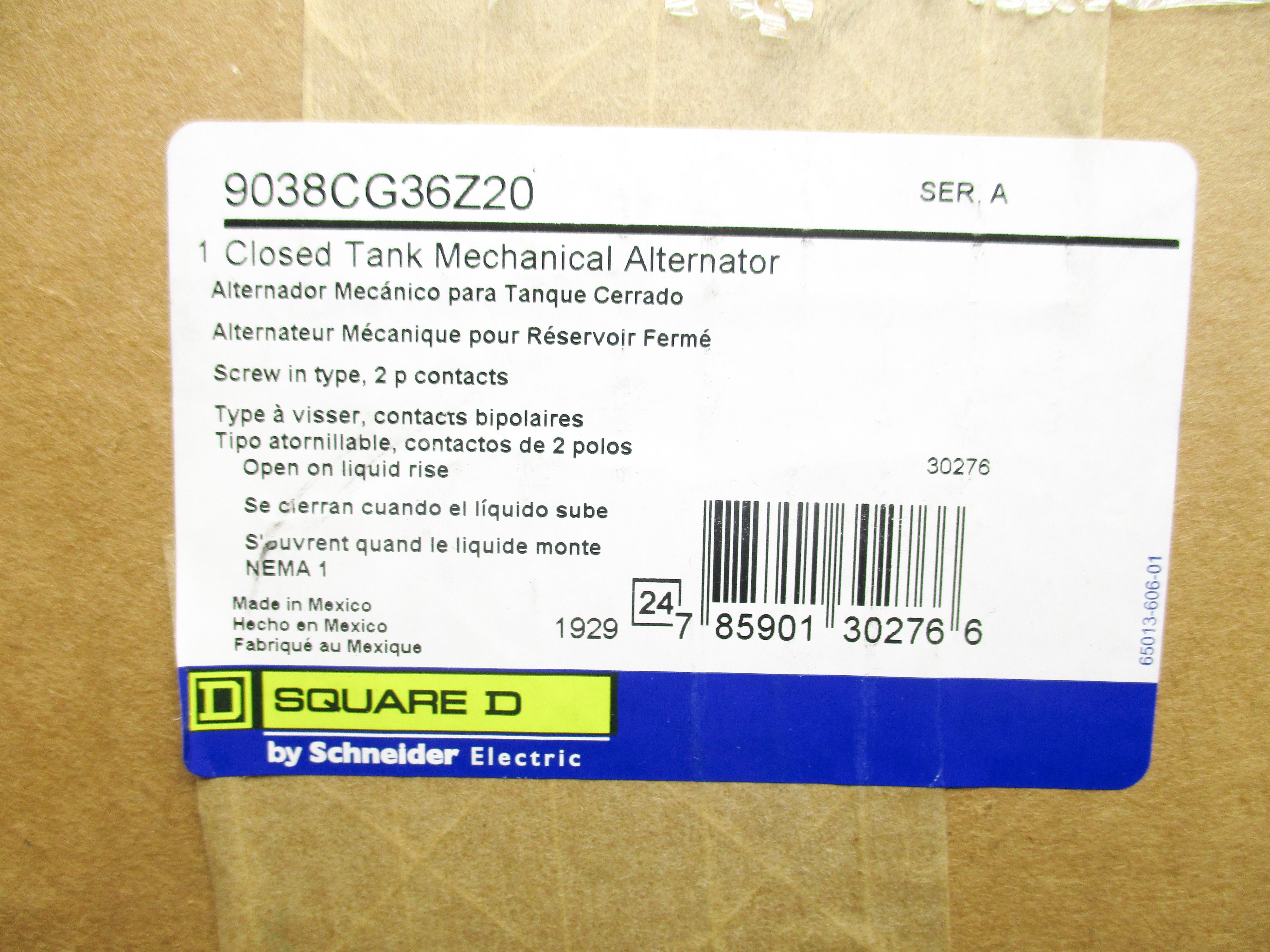 SQUARE D 9038CG36Z20 SER. A NSMP