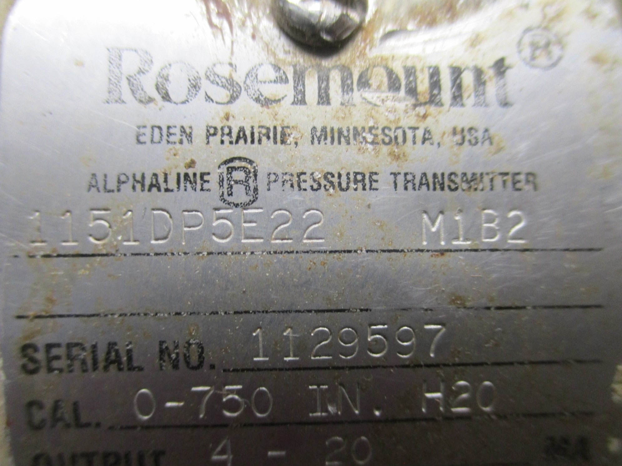 ROSEMOUNT 1151DP5E22M1B2 UNMP