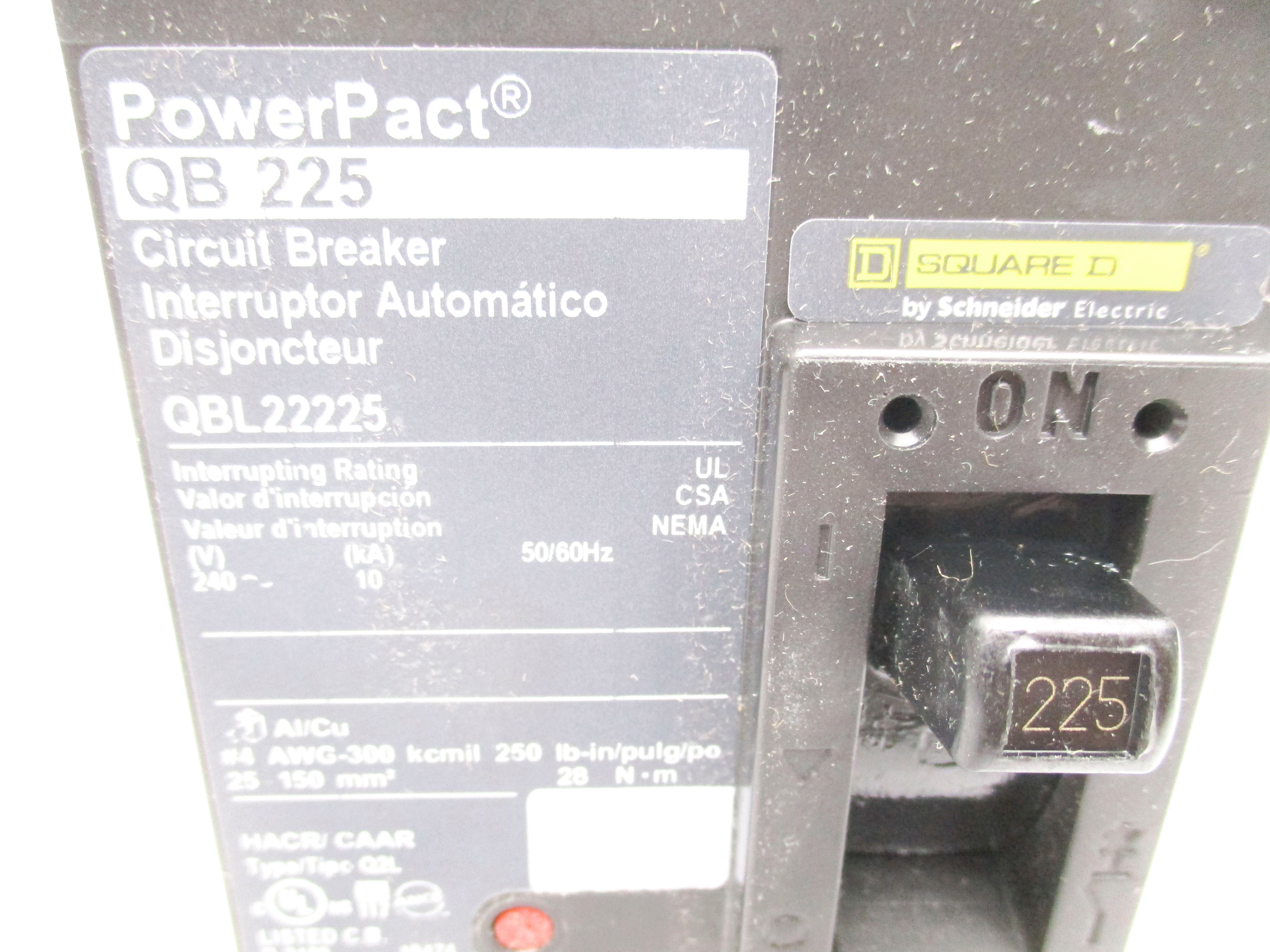 SQUARE D QBL22225 240V 225A NSMP