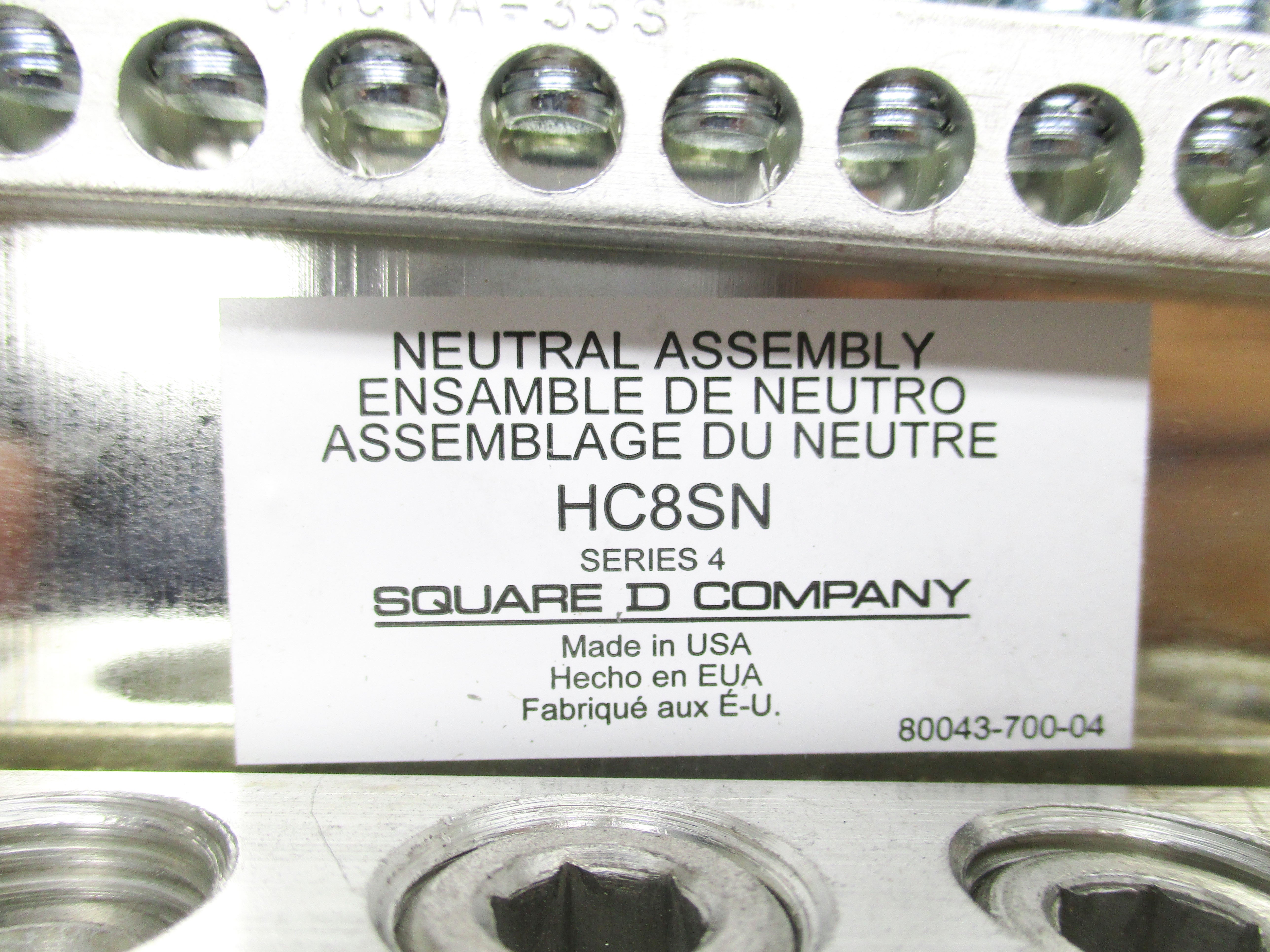SQUARE D HC8SN SER. 4 NSMP