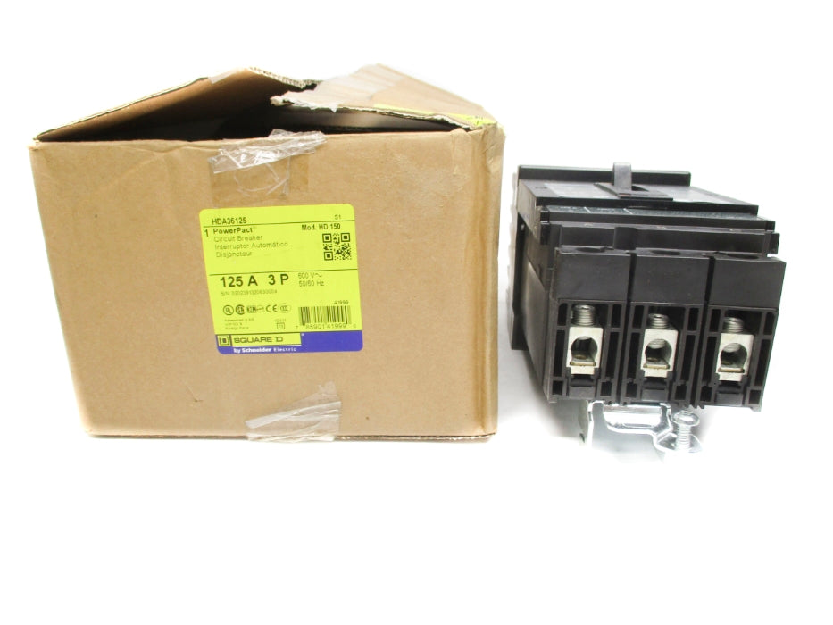SQUARE D HDA36125 125A 600V NSMP