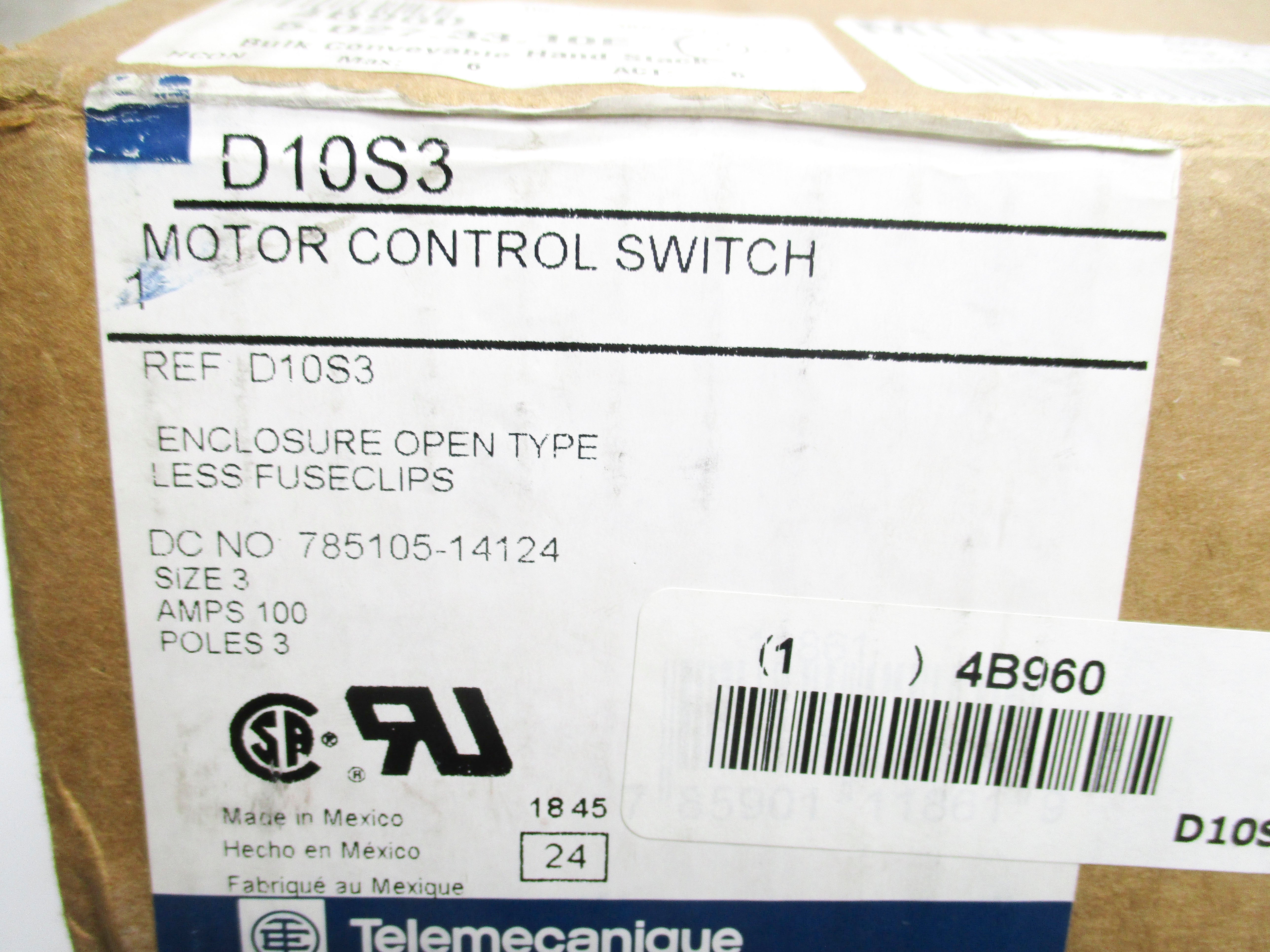 TELEMECANIQUE D10S3 NSMP