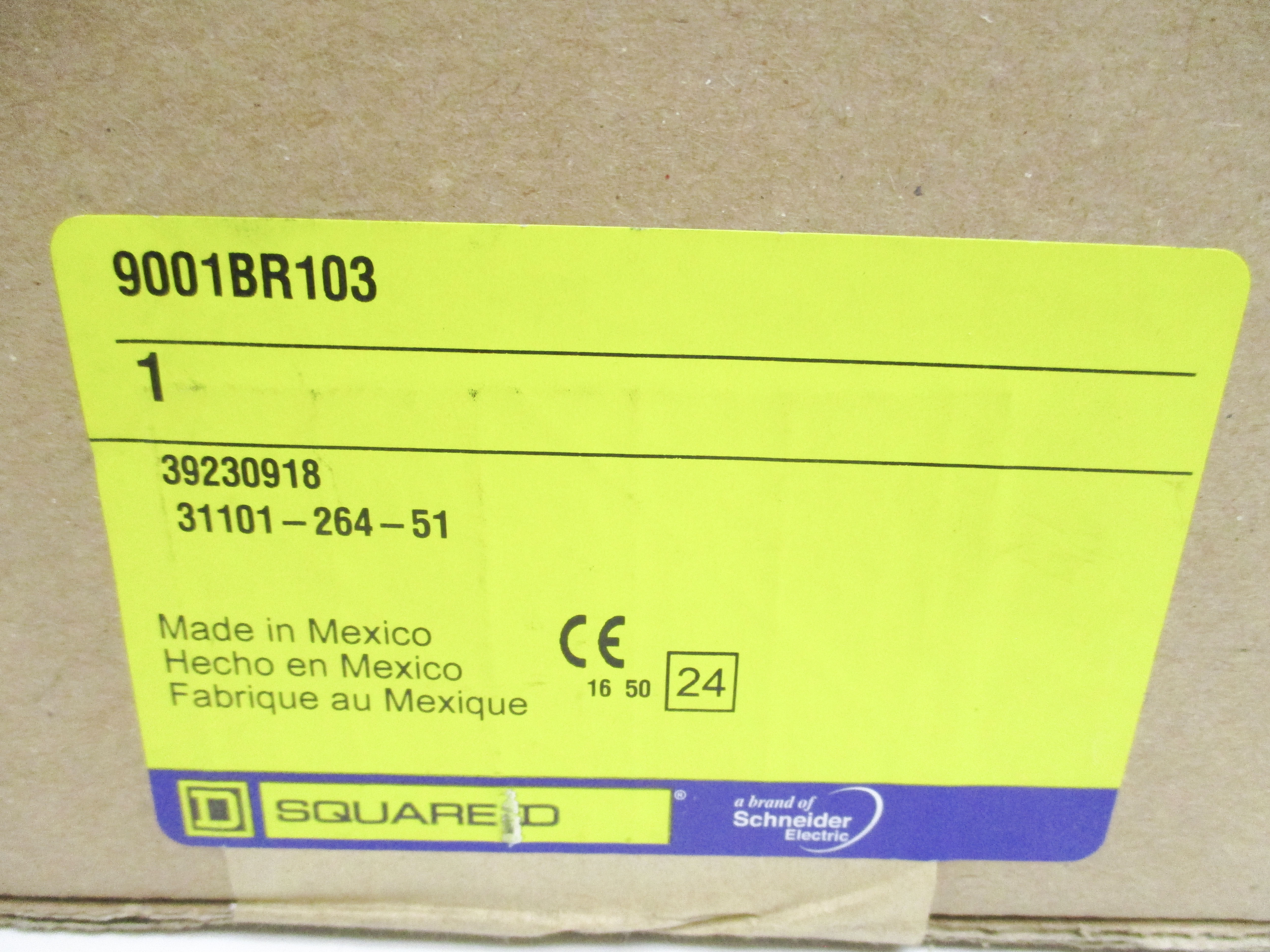 SQUARE D 9001BR103 SER. B NSMP