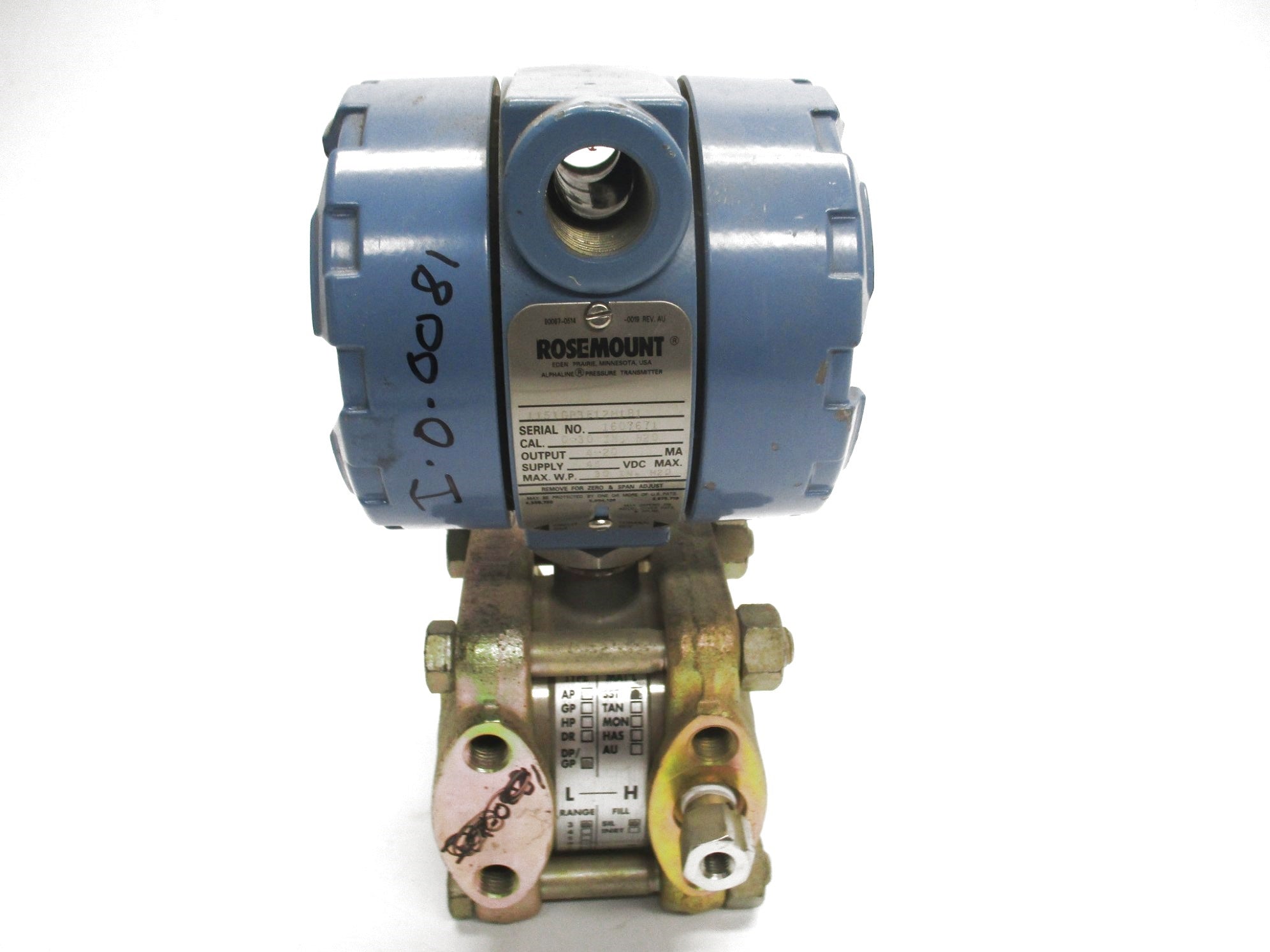 ROSEMOUNT 1151GP3E12M1B1 (AS PICTURED) UNMP