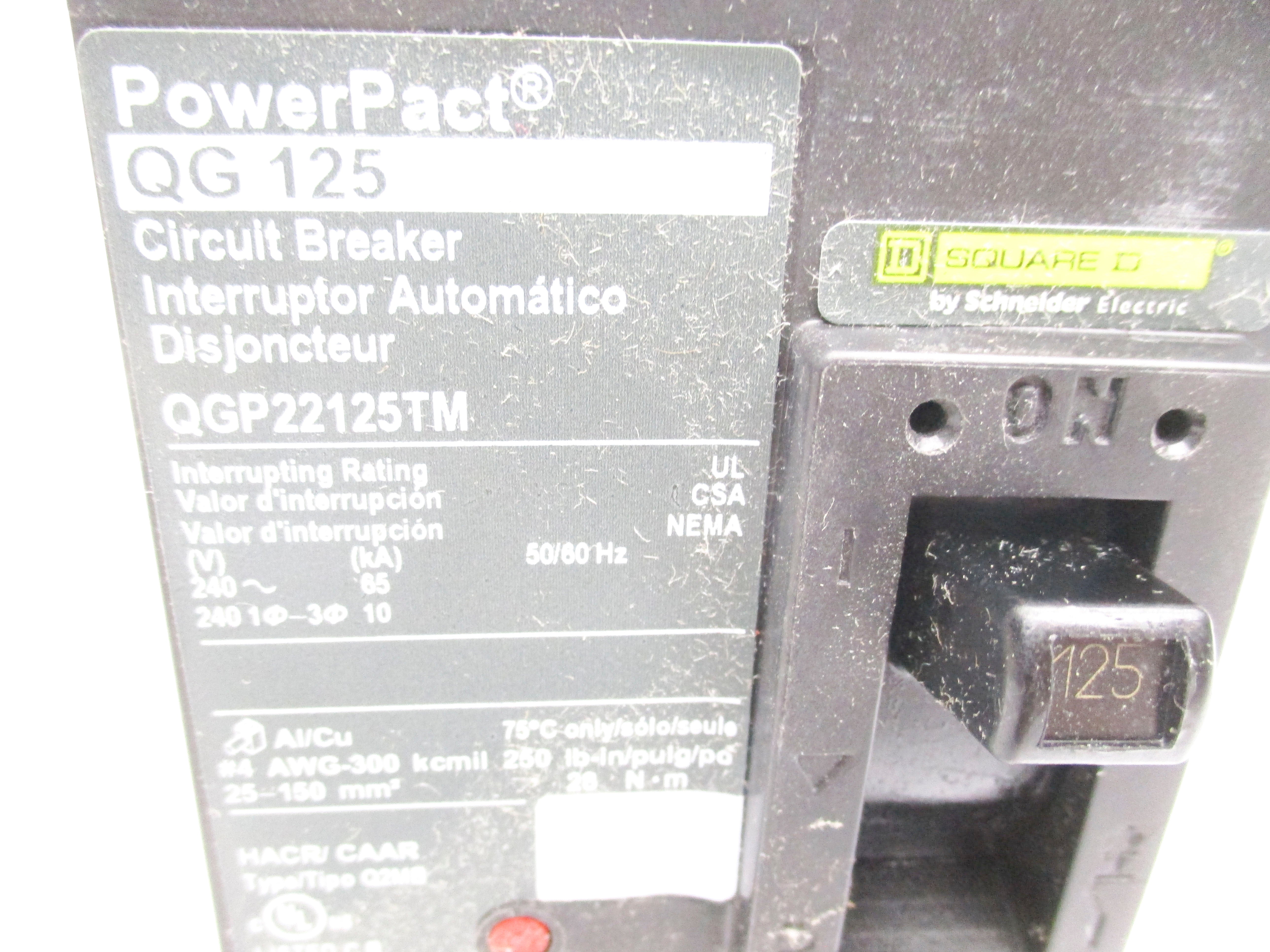 SQUARE D QGP22125TM 125A 240V NSMP