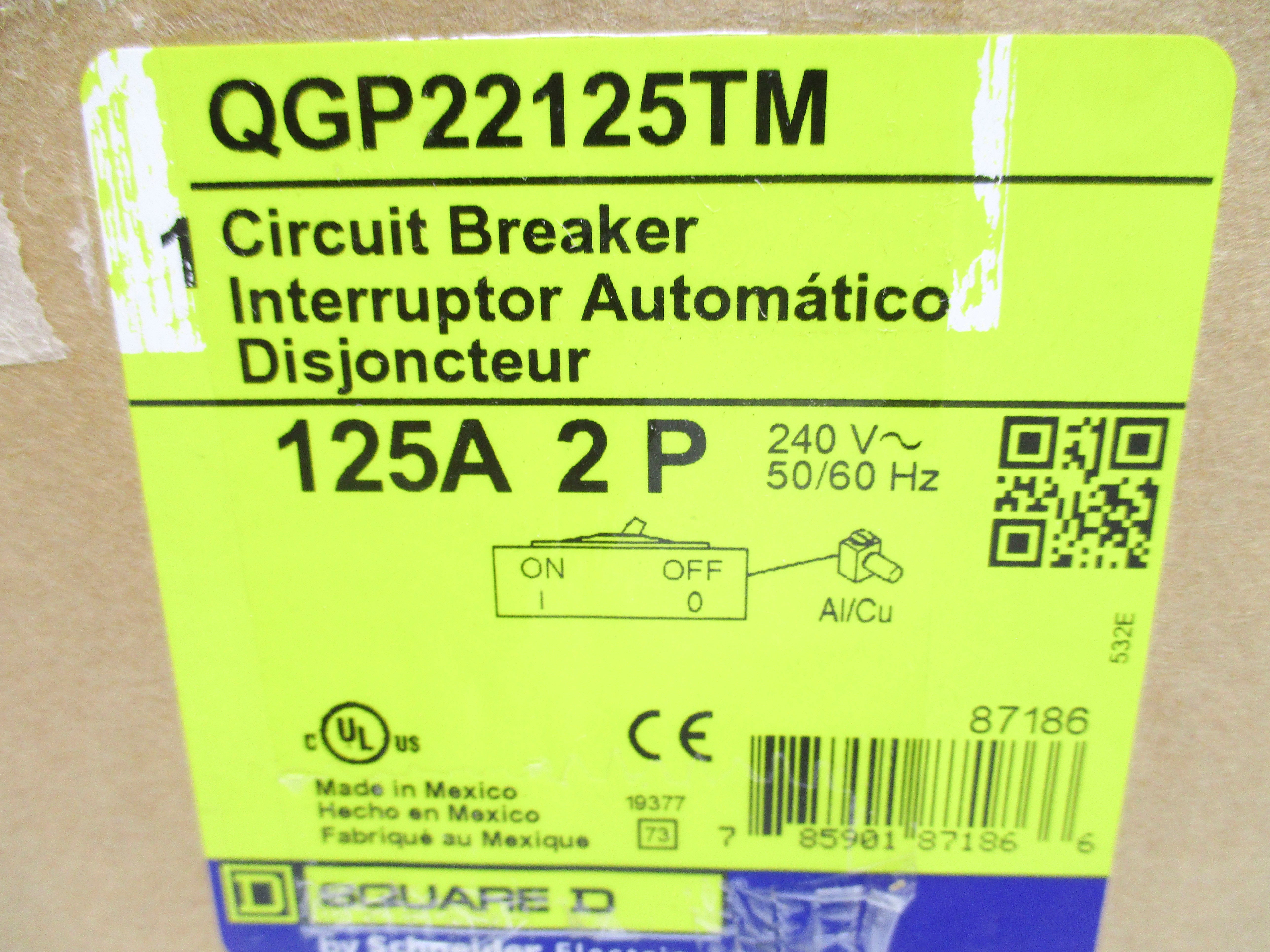 SQUARE D QGP22125TM 125A 240V NSMP