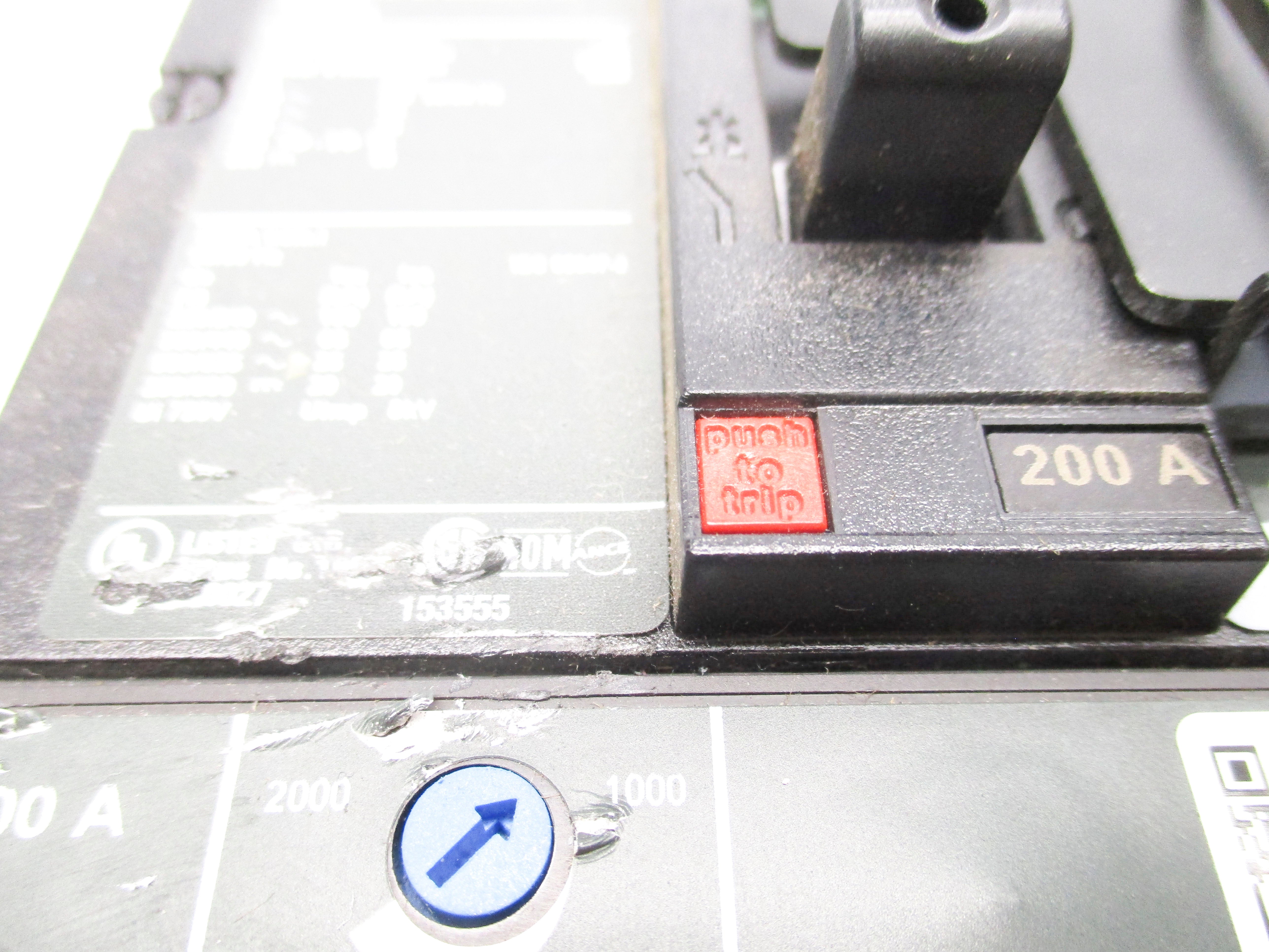 SQUARE D JJP36200 200A 600V NSNP