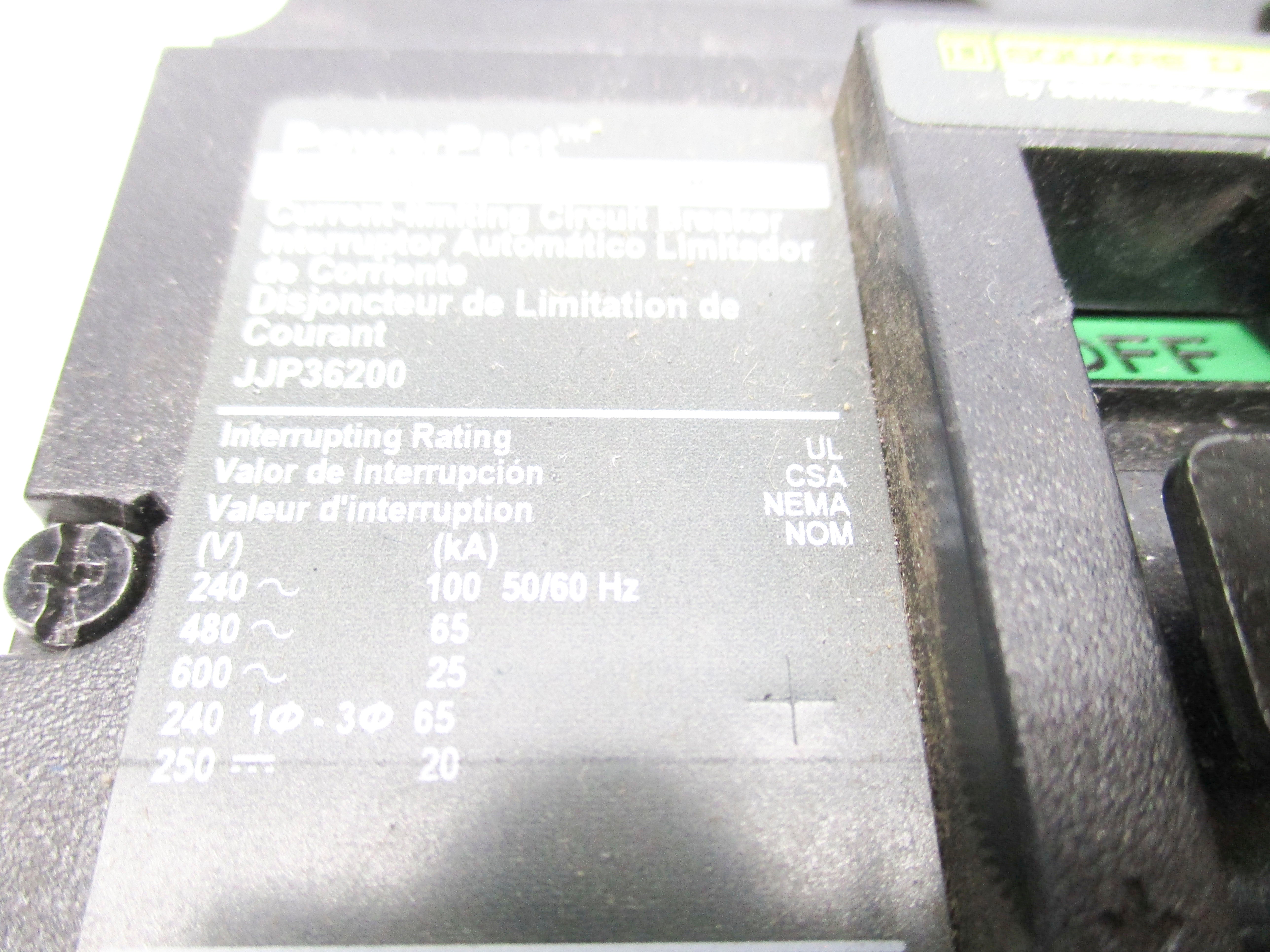 SQUARE D JJP36200 200A 600V NSNP