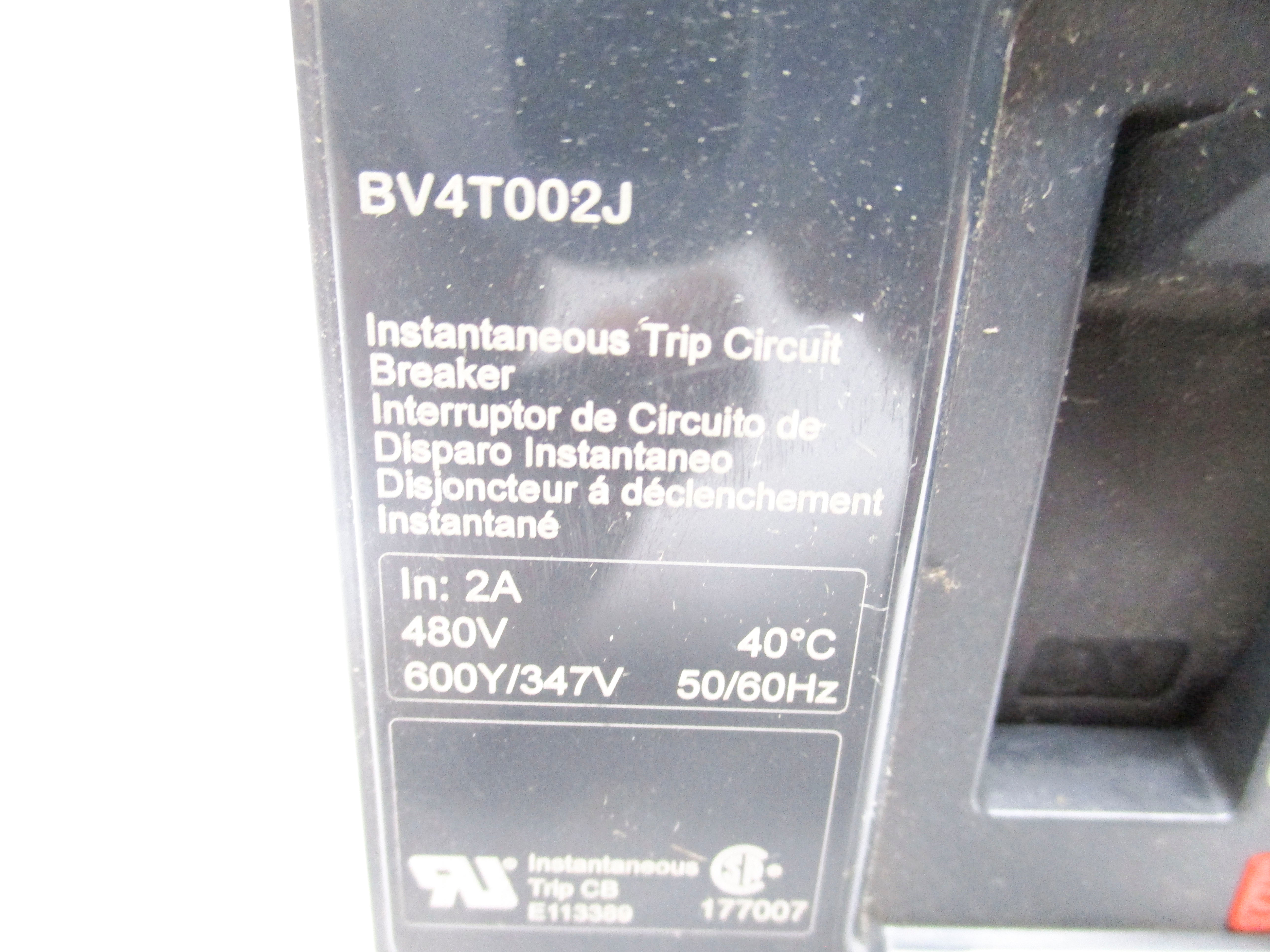 SQUARE D BV4T002J 2A 480V NSNP