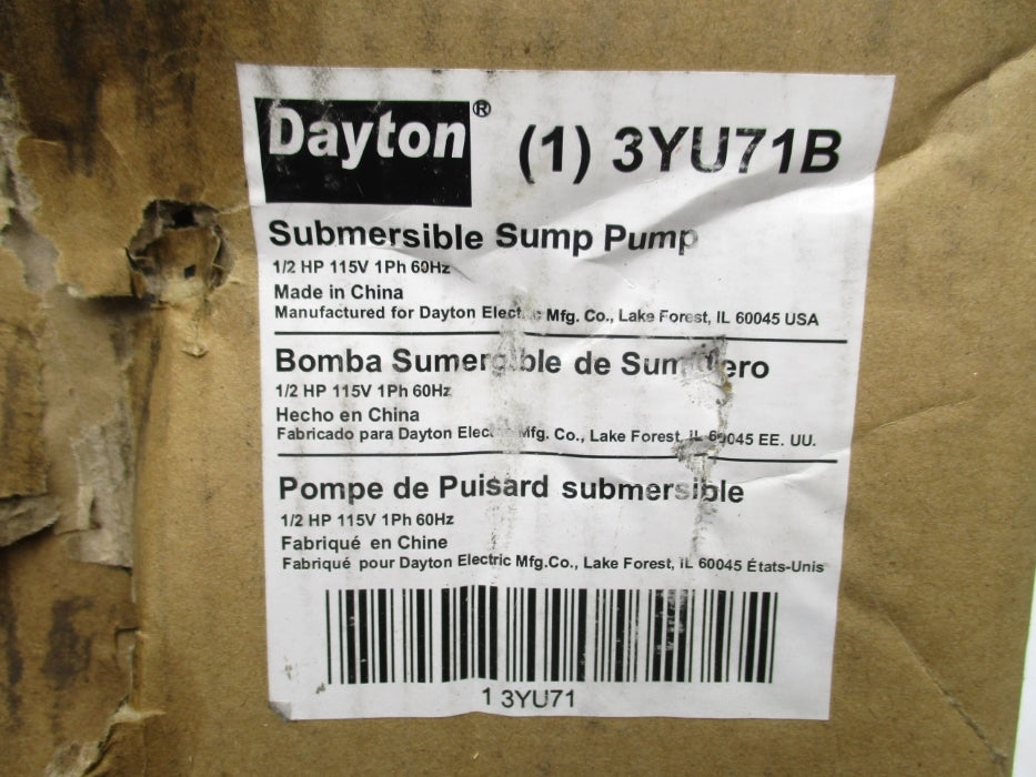DAYTON 3YU71B NSMP