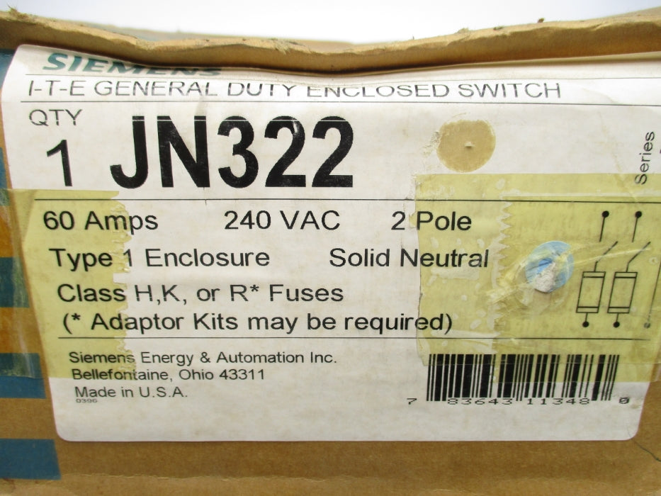 SIEMENS JN322 SER. A NSMP