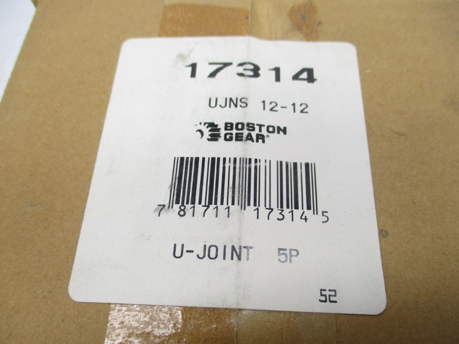 BOSTON GEAR 17314 UJNS12-12 NSFS