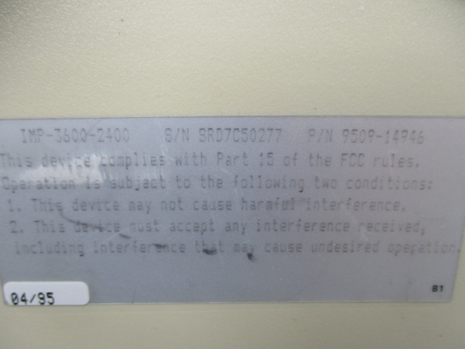 PSC 9509-14946 IMP-3600-2400 UNMP