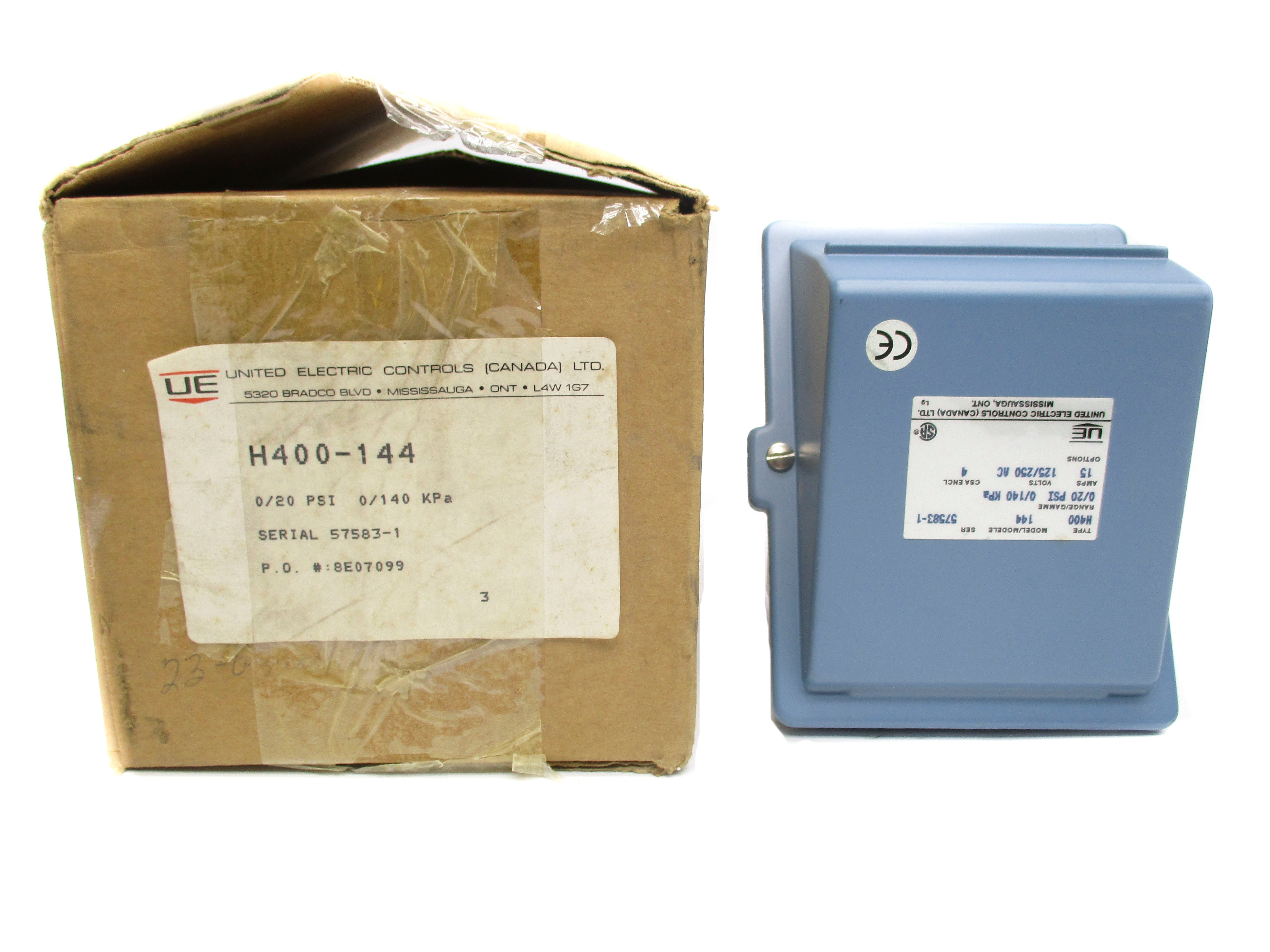 UNITED ELECTRIC H400-144 15A NSMP