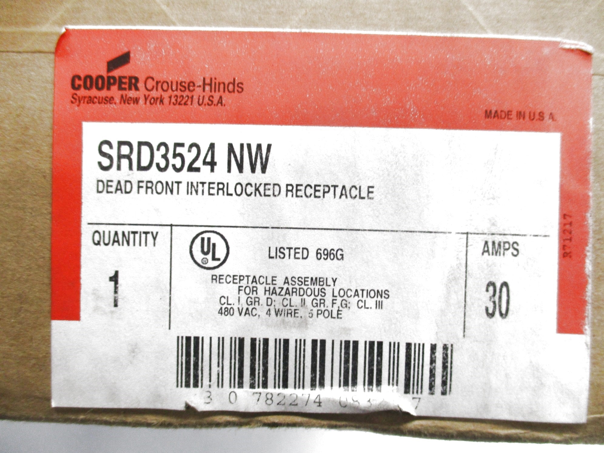 CROUSE- HINDES SRD3524NW NSFS