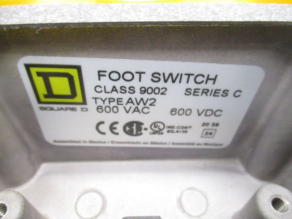 SQUARE D 9002AW2 SER. C 600VAC/DC NSNP