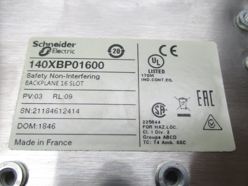 SCHNEIDER ELECTRIC 140XBP01600 NSMP