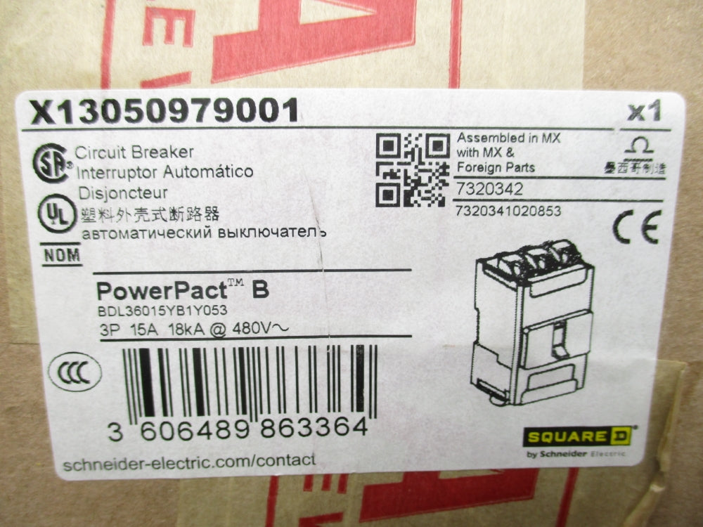 SQUARE D X13050979001 15A 480V NSFS