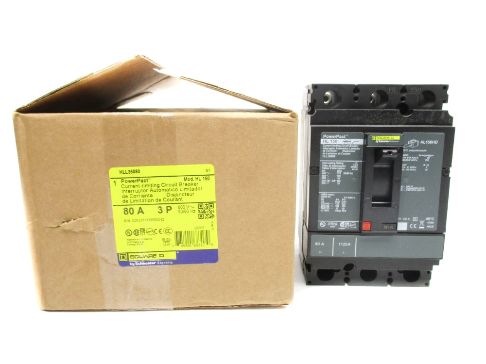 SQUARE D HLL36080 80A 600V NSMP