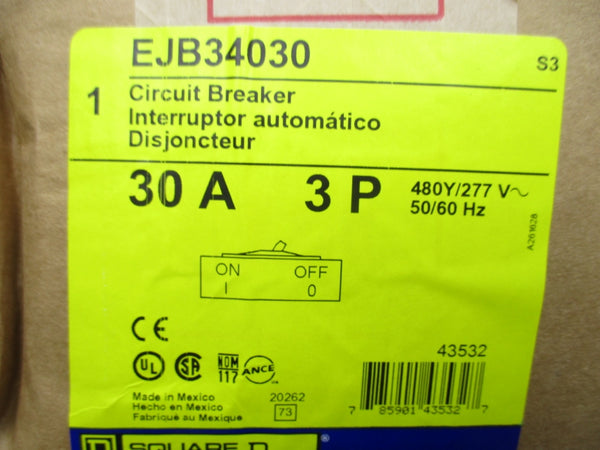 SQUARE D EJB34030 277V 30A NSFS