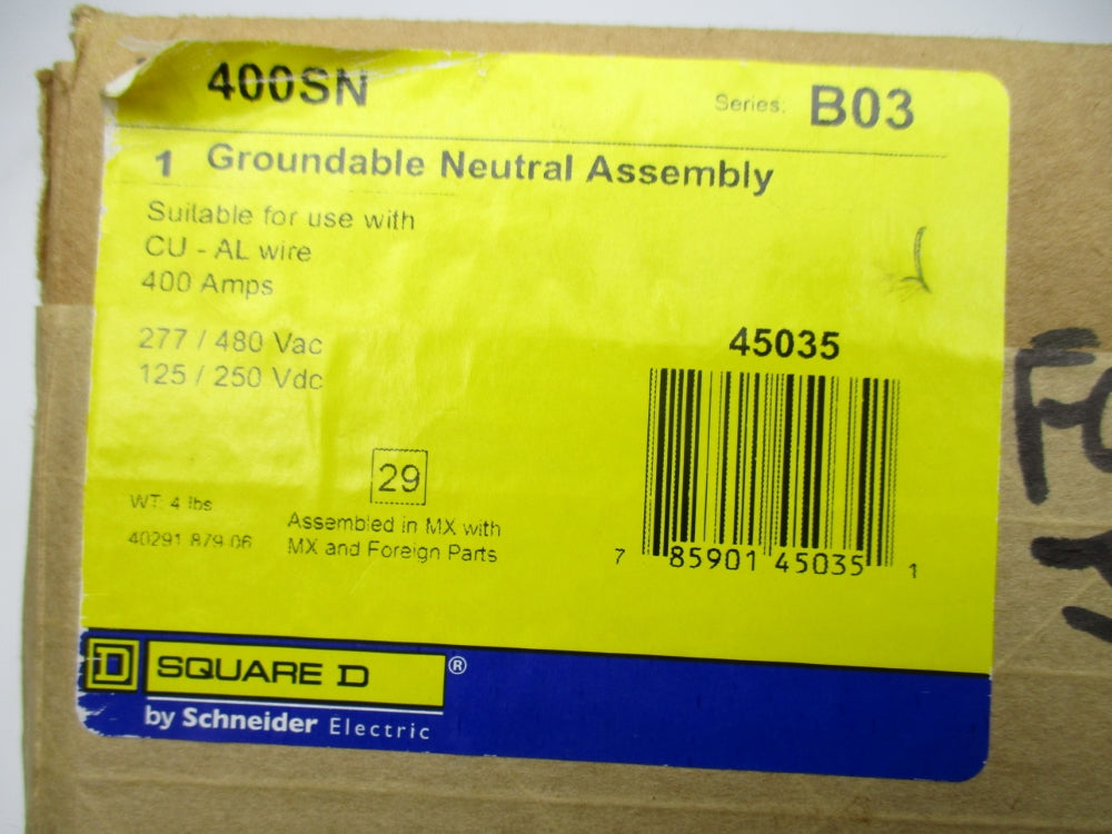 SQUARE D 400SN SER. B03 NSFS