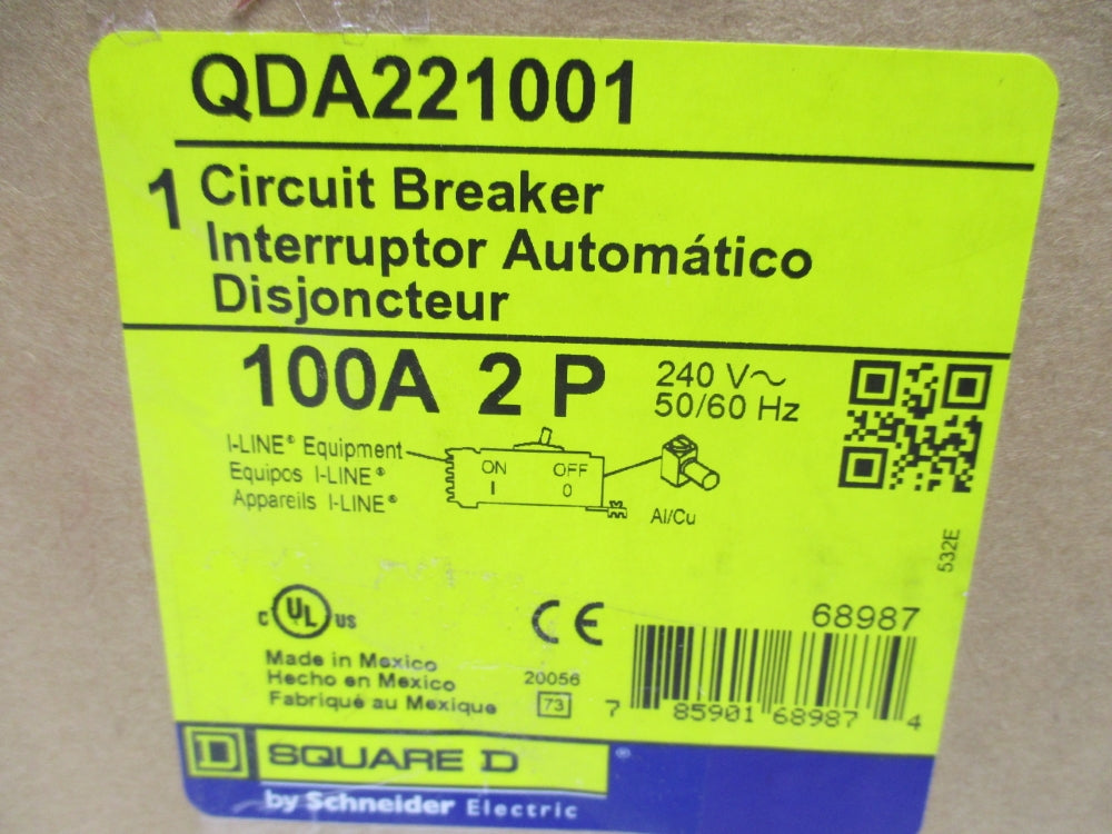 SQUARE D QDA221001 100A 240V NSMP