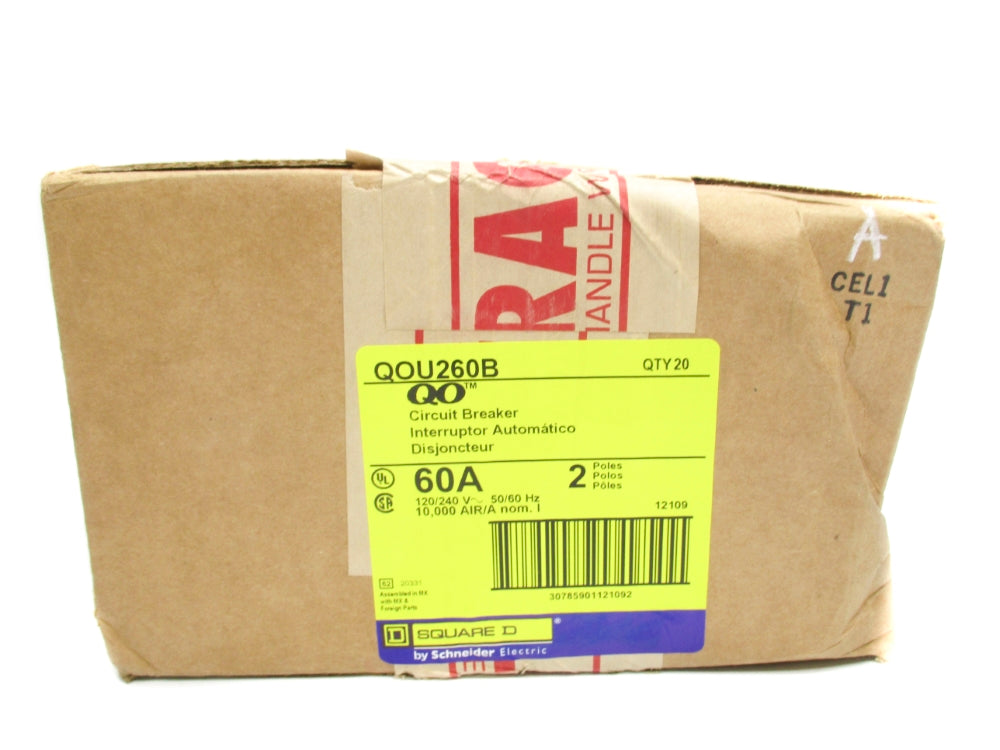 SQUARE D QOU260B 60A 120/240V (PKG OF 20) NSFS