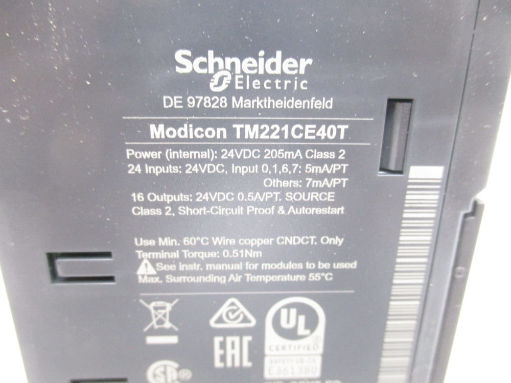 SCHNEIDER ELECTRIC TM221CE40T NSMP