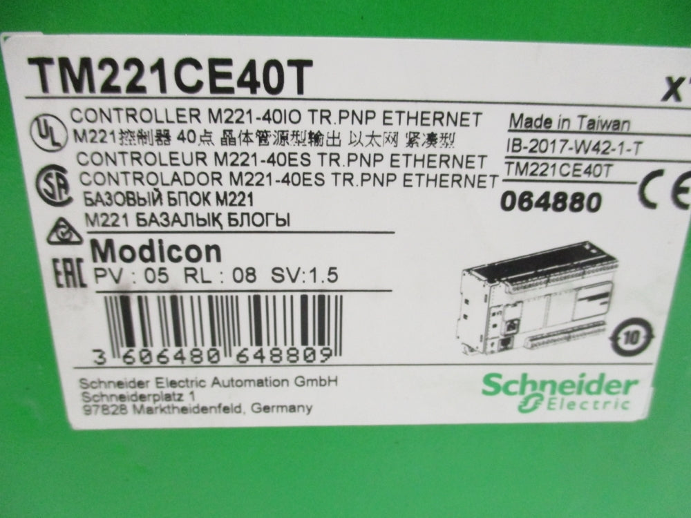 SCHNEIDER ELECTRIC TM221CE40T NSMP