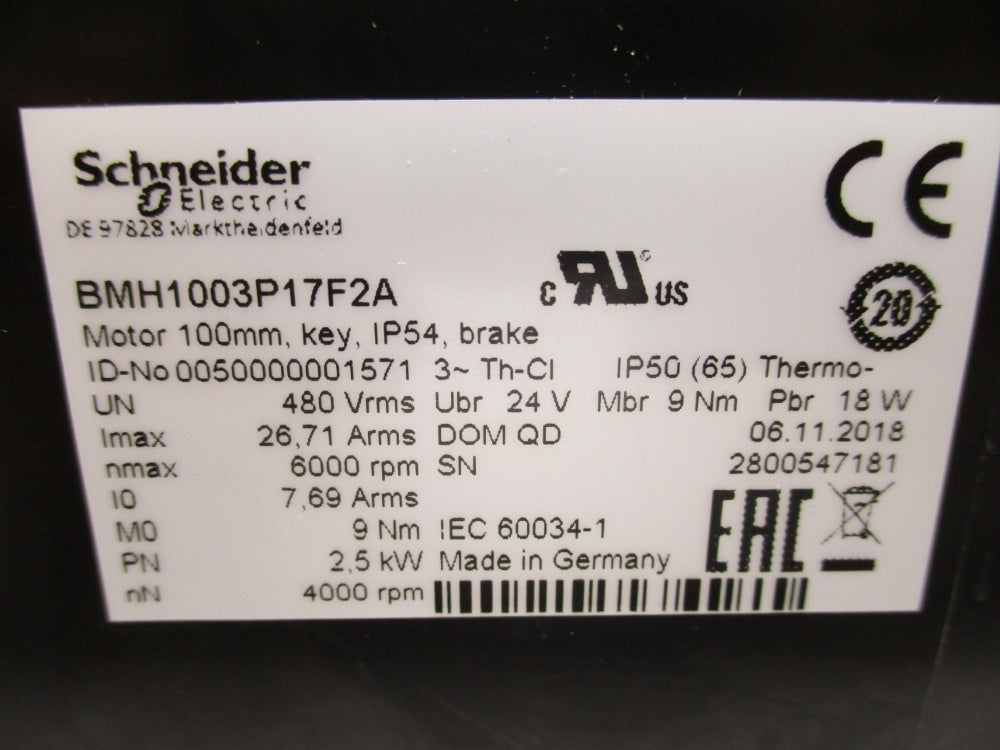SCHNEIDER ELECTRIC BMH1003P17F2A NSMP