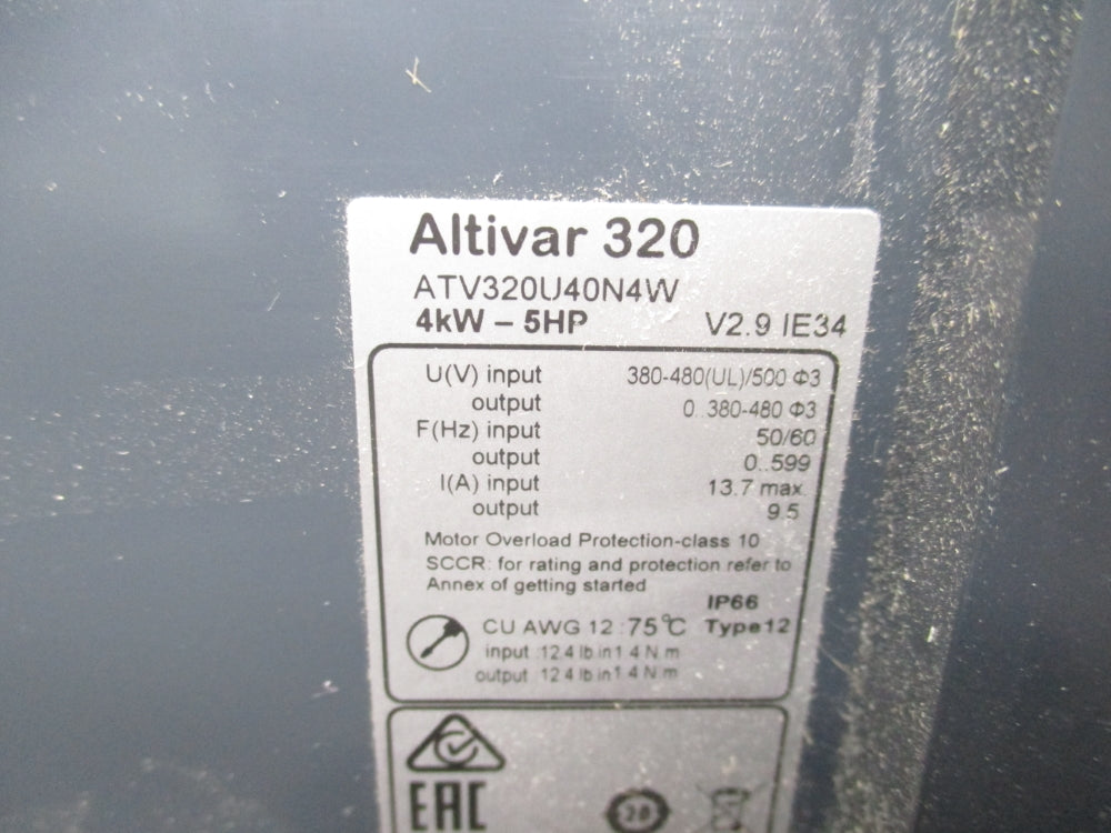SCHNEIDER ELECTRIC ATV320U40N4W NSMP