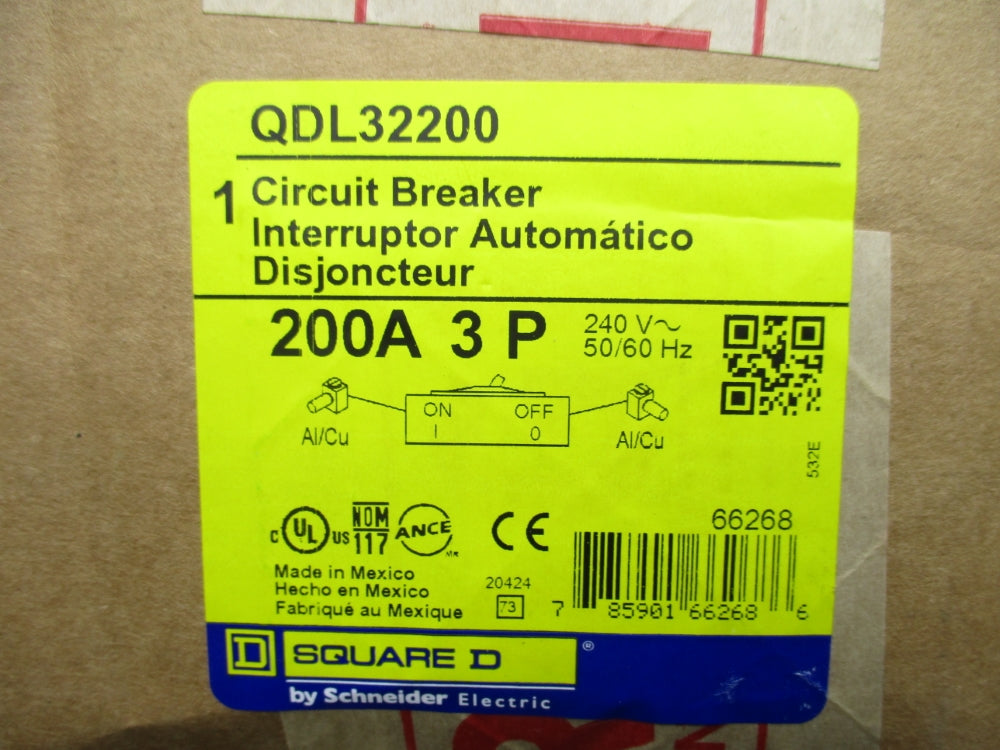 SQUARE D QDL32200 240V 200A NSFS