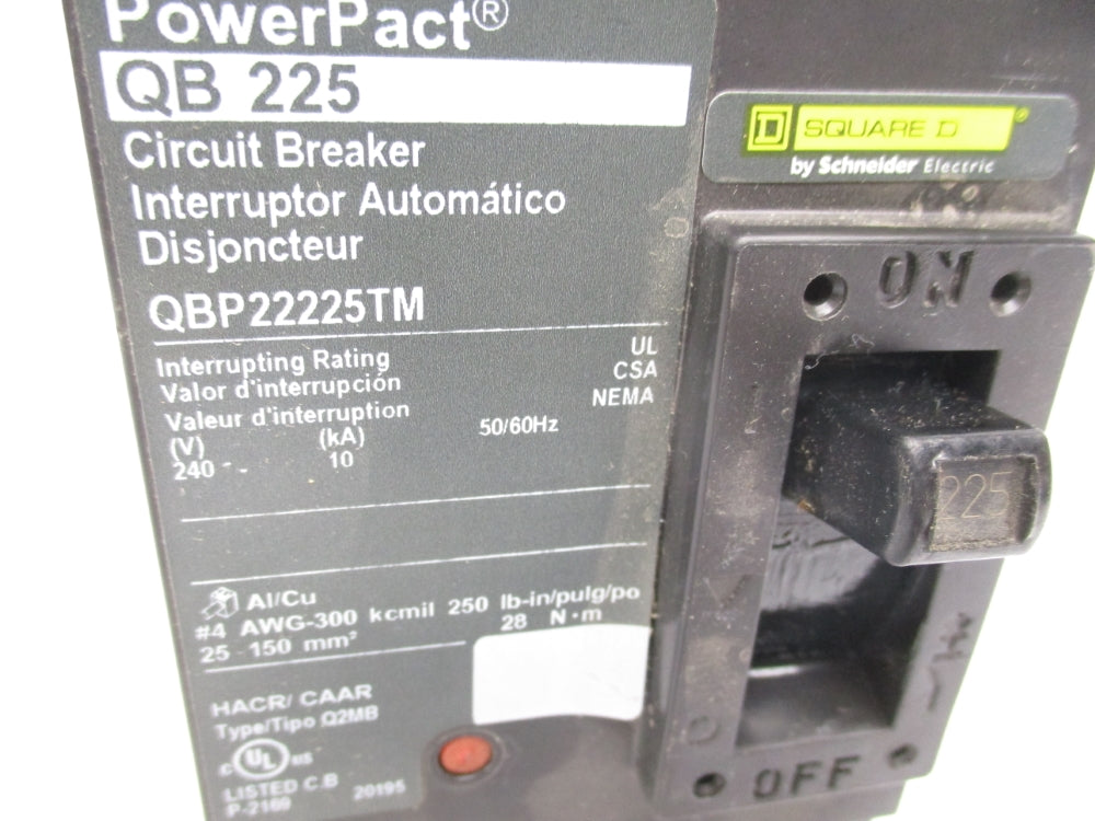 SQUARE D QBP22225TM 240V 225A NSNP