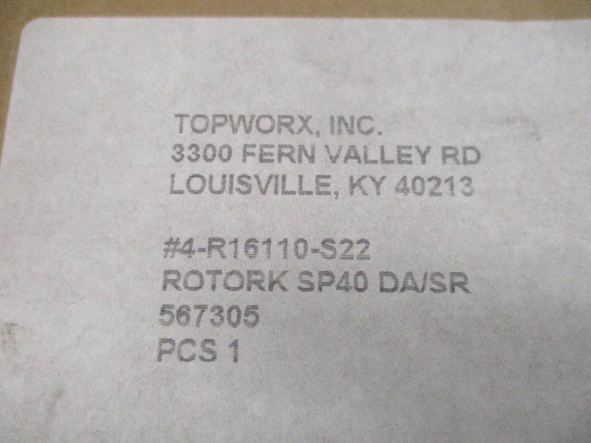 TOPWORX R16110-S22 NSFS