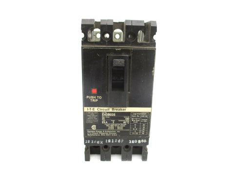 I-T-E CIRCUIT BREAKER E43B035 35A 480V UNMP
