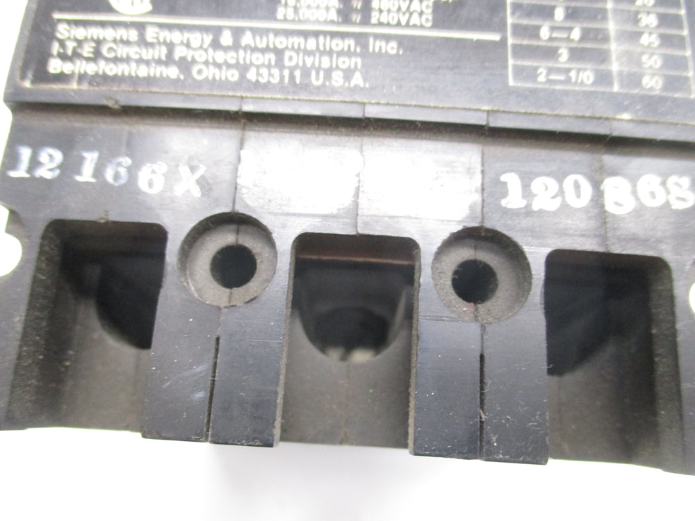I-T-E CIRCUIT BREAKER E43B035 35A 480V UNMP