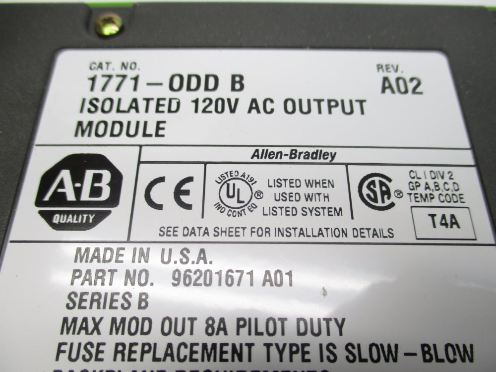 ALLEN BRADLEY 1771-ODD SER. B REMAN
