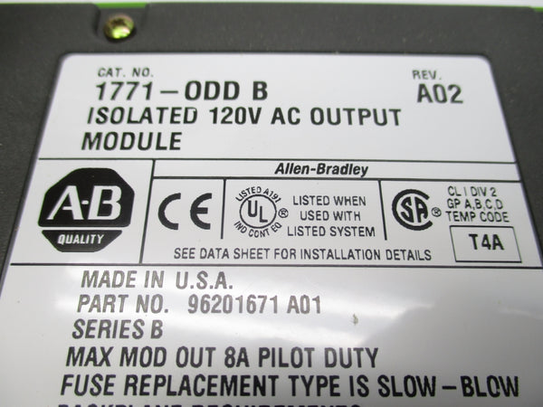 ALLEN BRADLEY 1771-ODD SER. B REMAN