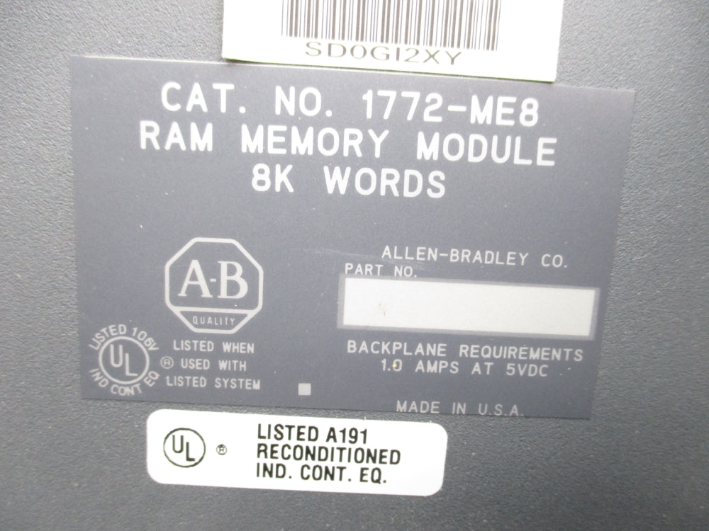 ALLEN BRADLEY 1772-ME8 REMAN