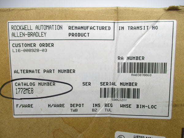 ALLEN BRADLEY 1772-ME8 REMAN