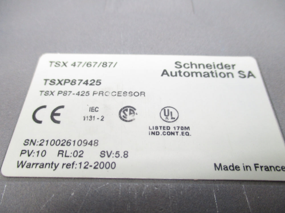 SCHNEIDER ELECTRIC TSXP87425 UNMP