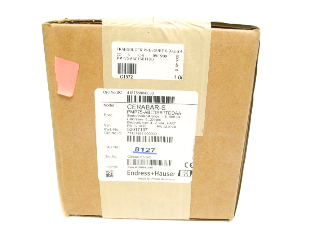 ENDRESS+HAUSER PMP75-ABC1SB1TDDAA F/W 02.10.40 NSFS