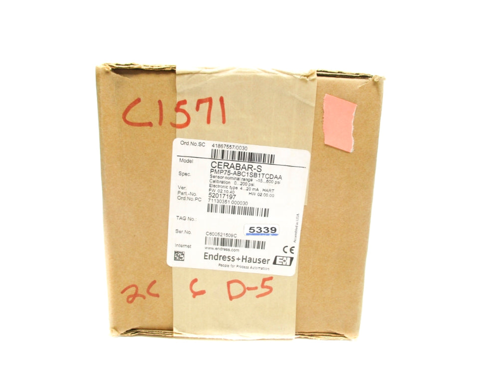 ENDRESS+HAUSER PMP75-ABC1SB1TCDAA F/W 02.10.40 NSFS