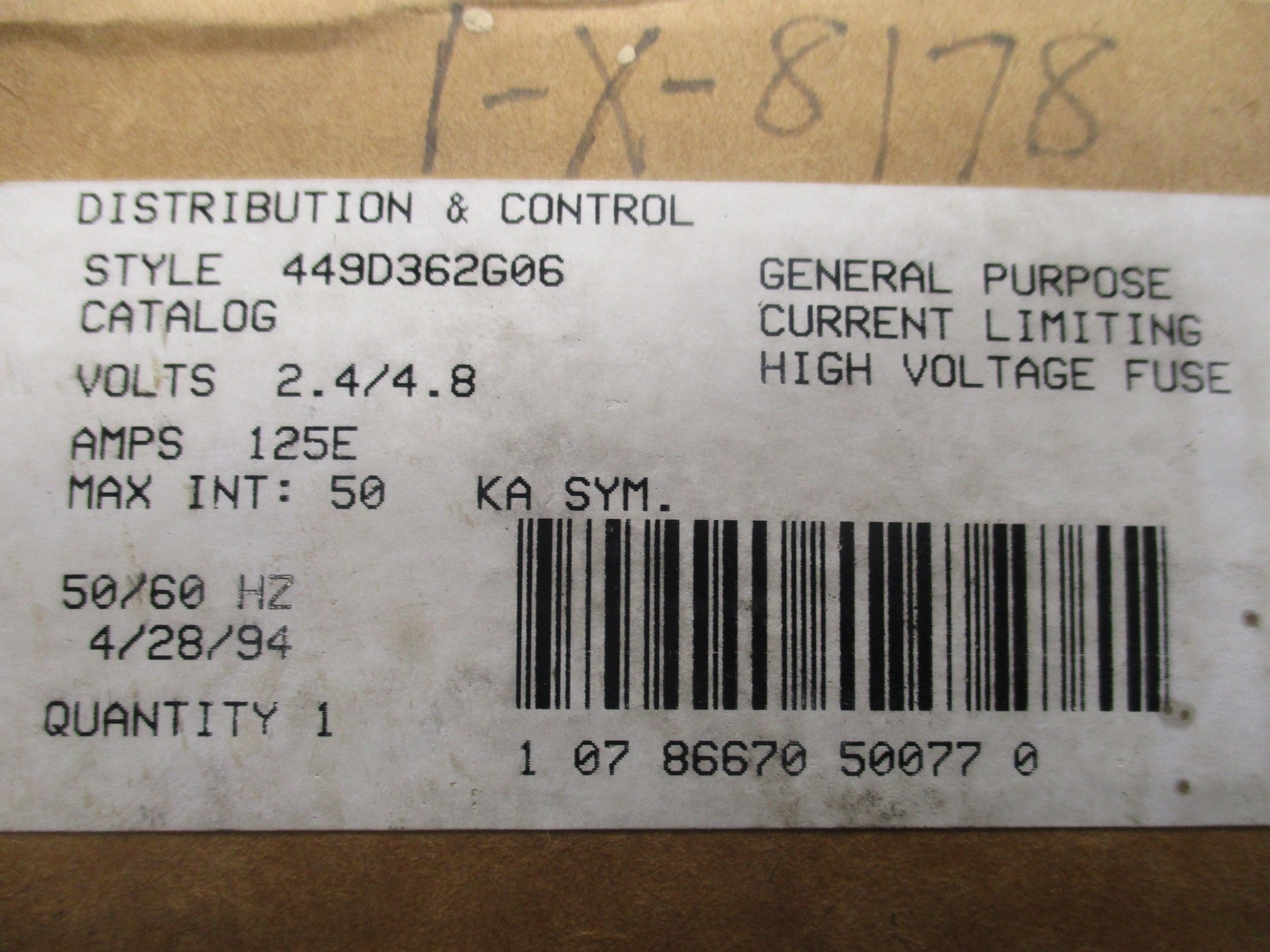 WESTINGHOUSE 449D362G06 NSMP