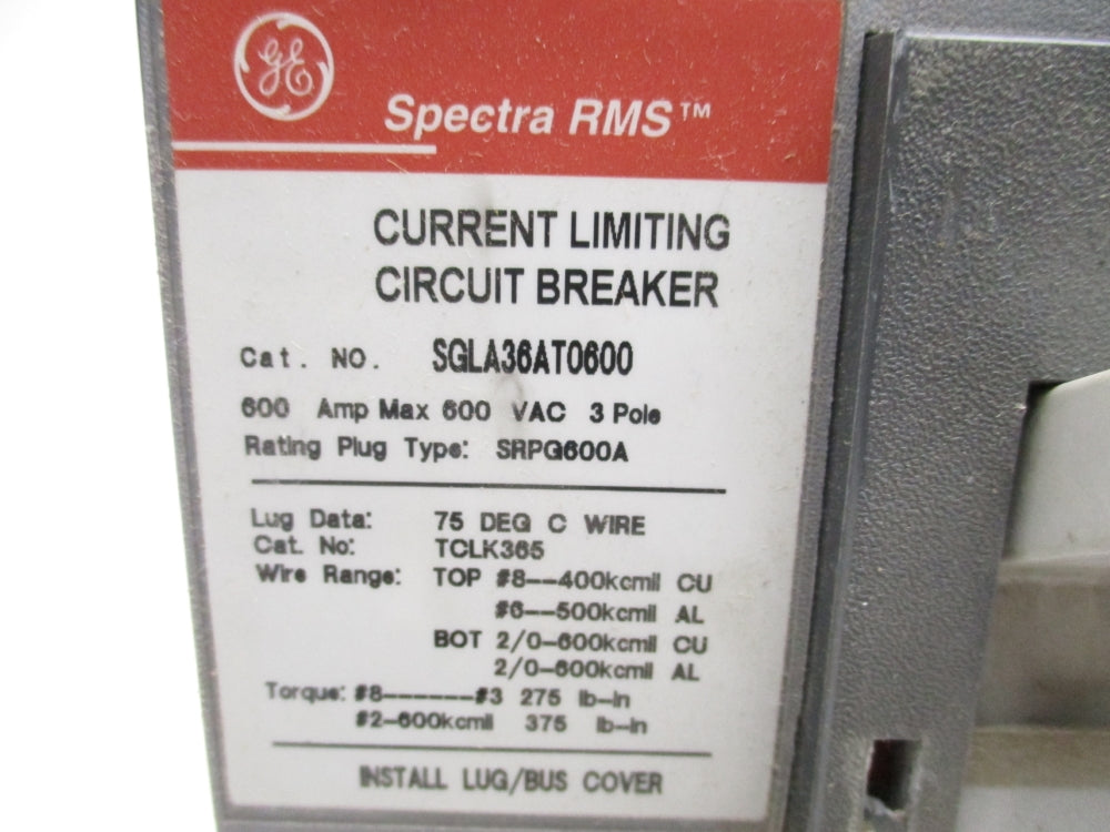 GENERAL ELECTRIC SGLA36AT0600 600A 600VAC NSMP
