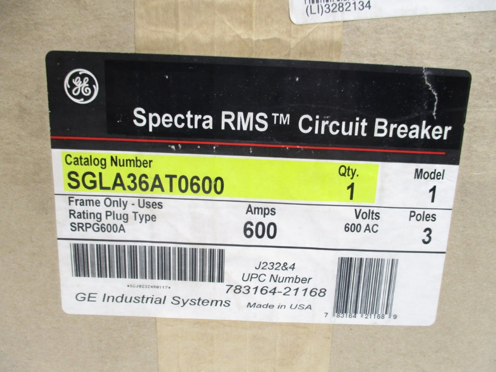 GENERAL ELECTRIC SGLA36AT0600 600A 600VAC NSMP