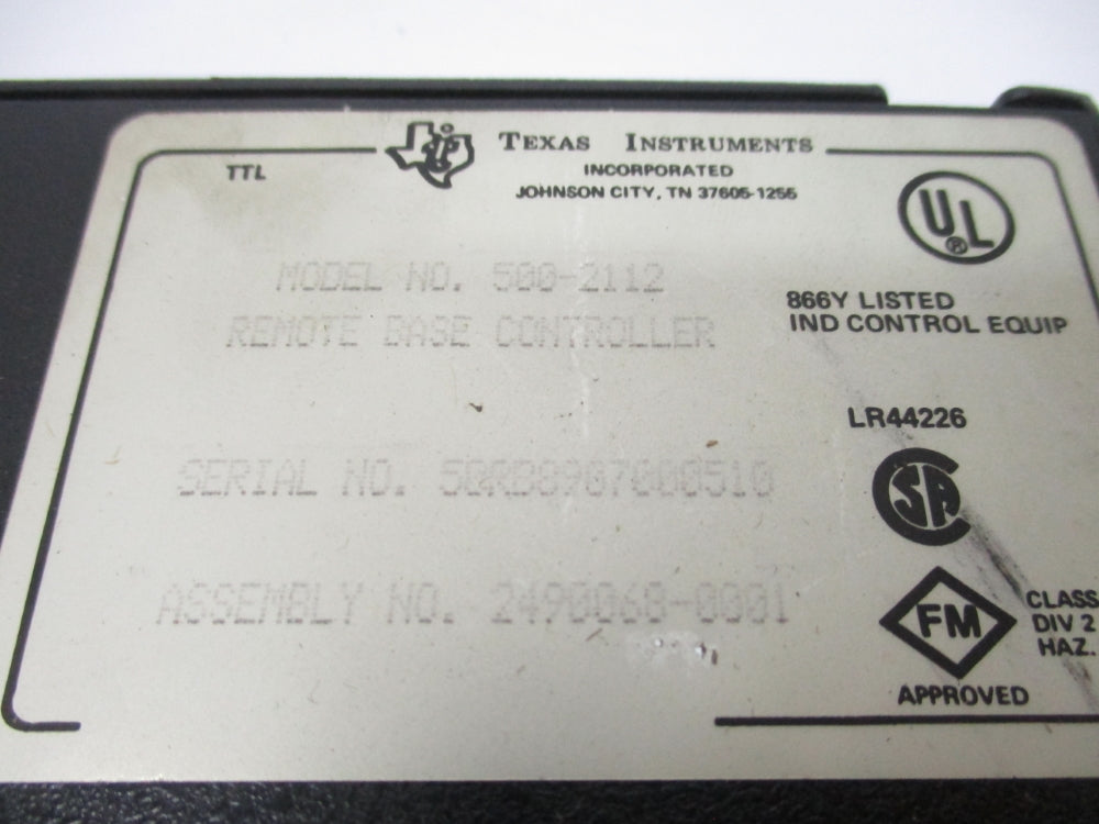TEXAS INSTRUMENT 500-2112 UNMP