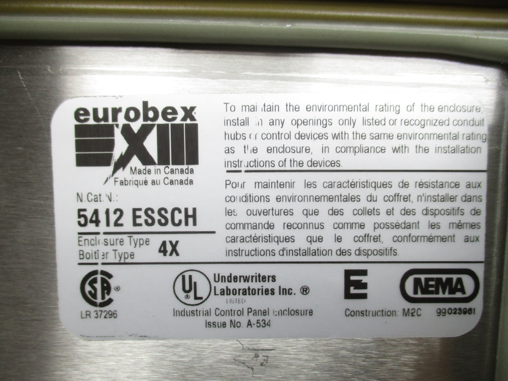 EUROBEX 5412ESSCH080604 NSMP